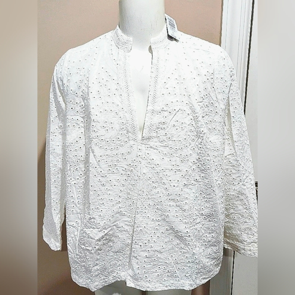 NWT Torrid Belle Isle Cotton Eyelet Top Size 0X (Large 12)